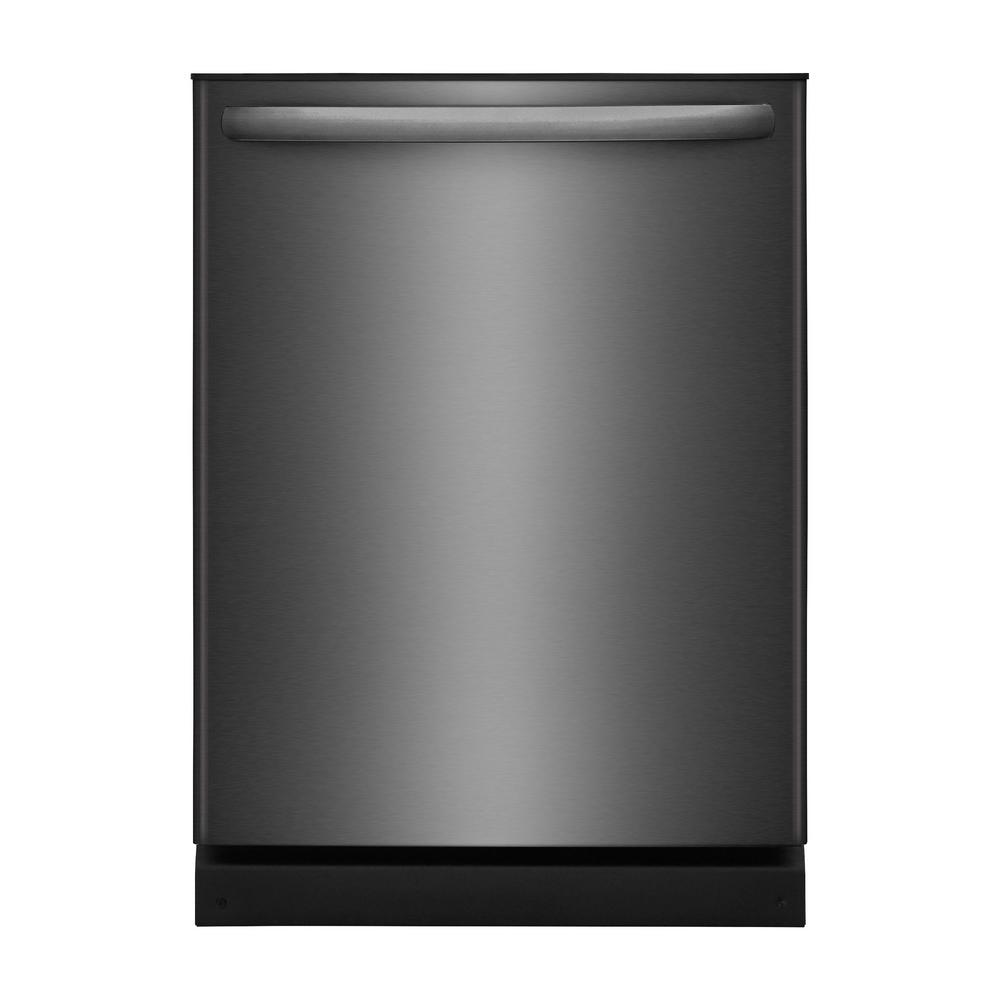 Frigidaire 24 in. Built-In Tall Tub, Top Control Dishwasher in Black Stainless Steel, ENERGY STAR, 54 dBA