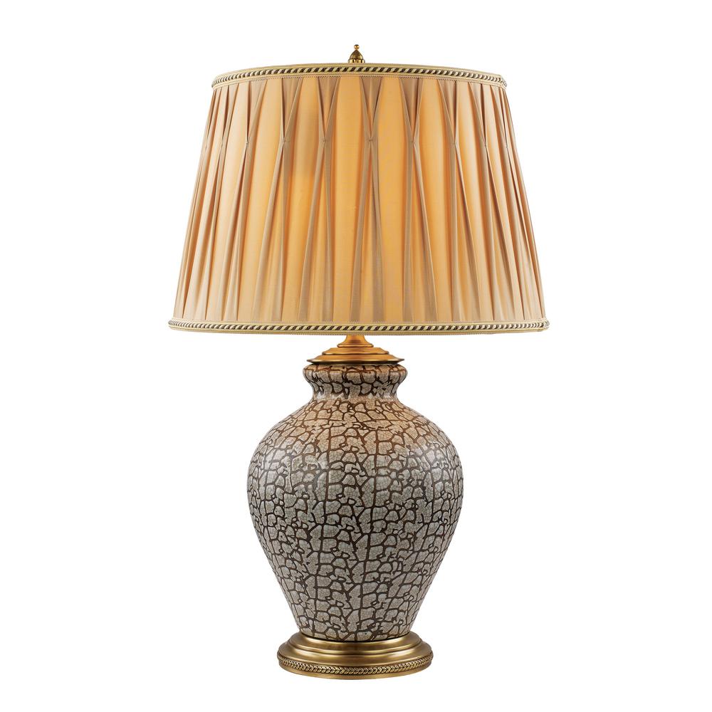 UPC 736916626613 product image for Bel Air Lighting Dunerise 29.5 in Cracked Ivory and Antique Brass Table Lamp | upcitemdb.com