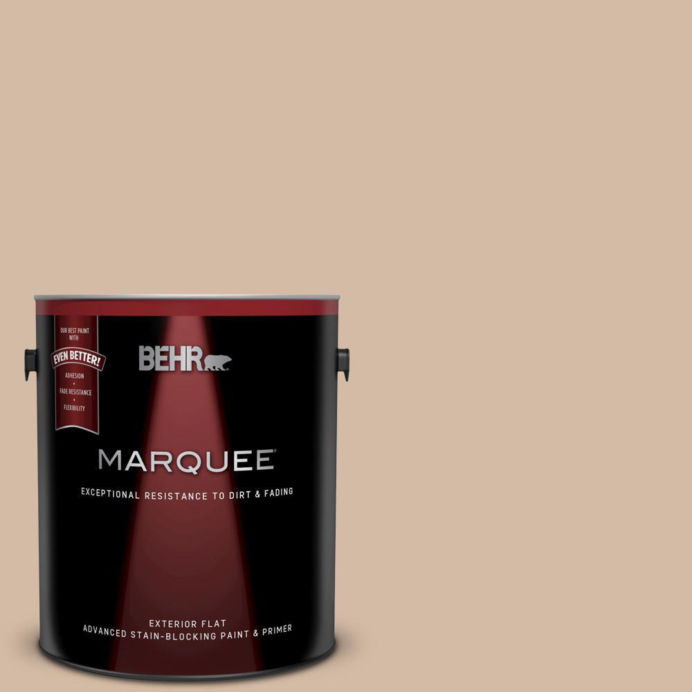 BEHR MARQUEE 1 gal. 290E3 Classic Taupe Flat Exterior Paint and