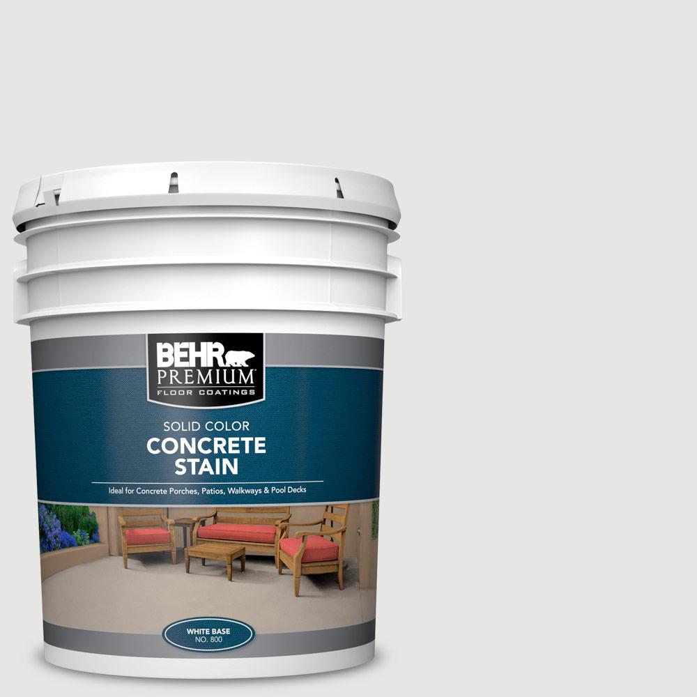 Behr Premium 5 Gal Pfc 66 Ice White Solid Color Flat Interior