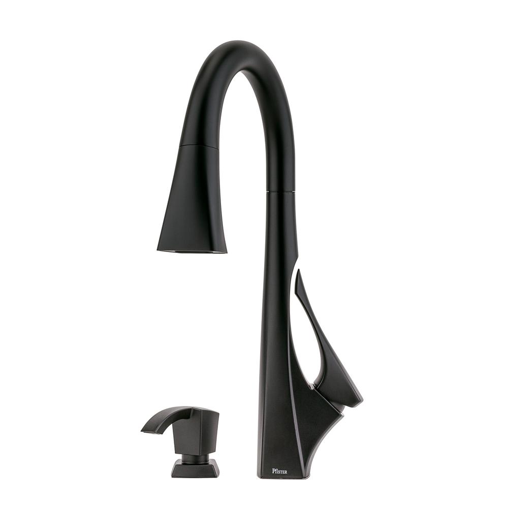 Pfister Venturi Single Handle Pull Down Sprayer Kitchen Faucet With Pfister Venturi Single Handle Pull Down Sprayer Kitchen Faucet With Soap Dispenser In Matte