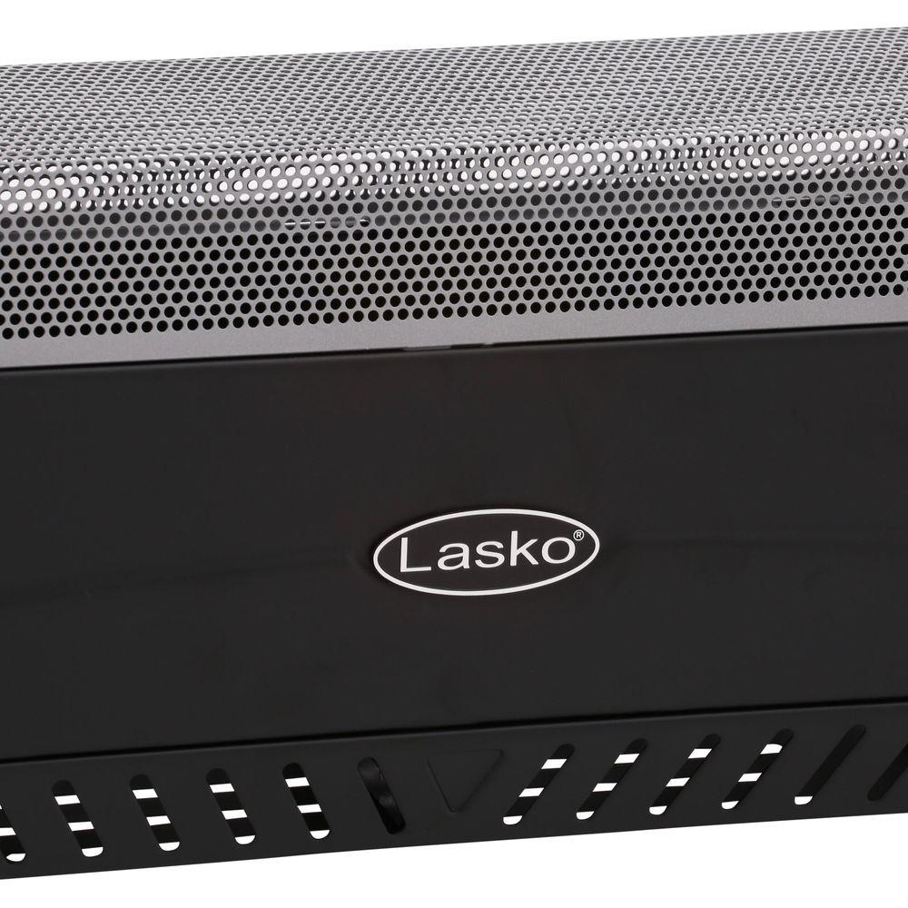 Lasko 5624 Low Profile Room Space Heater Black-Features Natural Convention Heat for Silent Operation Renewed