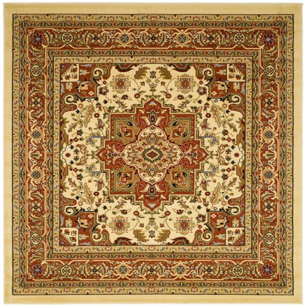 Safavieh Lyndhurst Ivory Rust 10 Ft X Square Area Rug Lnh330r 10sq The Home Depot - 10 By Square Area Rugs Safavieh Lyndhurst Ivory Rust 10 Ft X Square Area Rug Lnh330r 10sq The Home Depot - 10 By Square Area Rugs