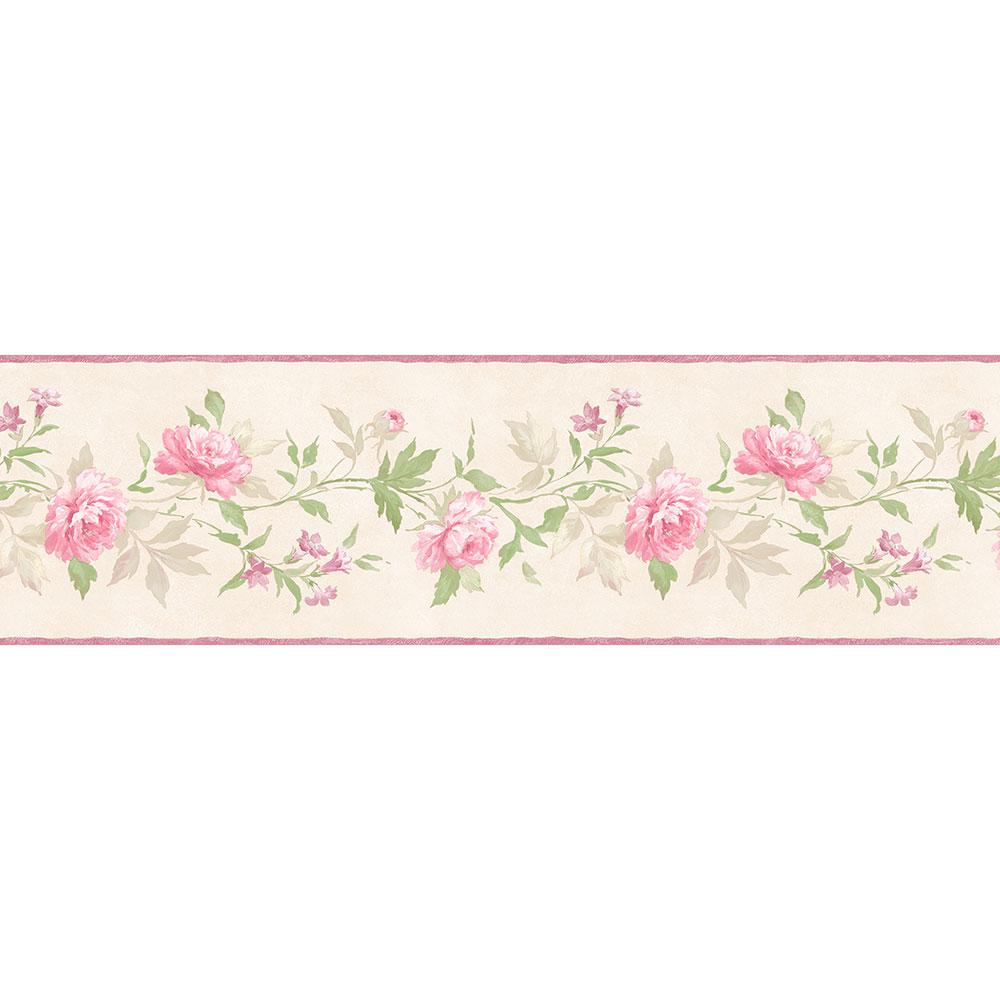 Norwall Casual Rose Wallpaper BorderPP79452 The Home Depot