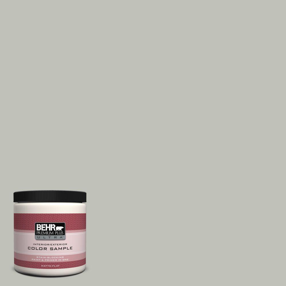 BEHR Premium Plus Ultra 8 oz. #UL210-8 Silver Sage Matte Interior ...