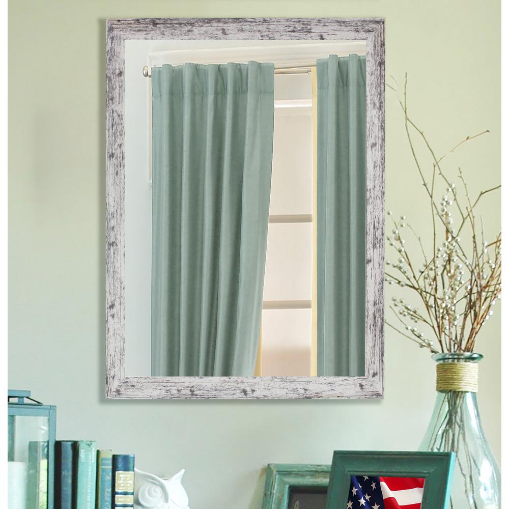 40 In X 36 Weathered White Farmhouse Mirror V093 30 5 34 Weathered White Farmhouse Mirror