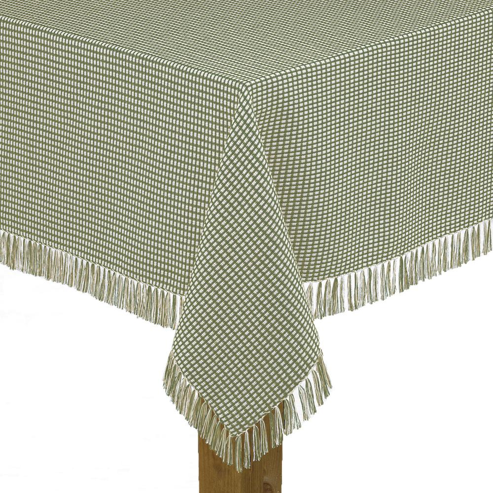 x 84 in. Sage 100% Cotton Tablecloth 
