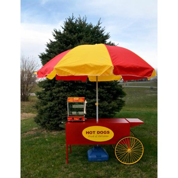 Paragon Large Hot Dog Cart and Umbrella Stand 3090080 The Home Depot