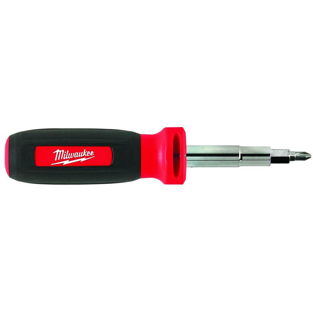 Milwaukee 11in1 MultiTip Screwdriver with Square Drive Bits4822