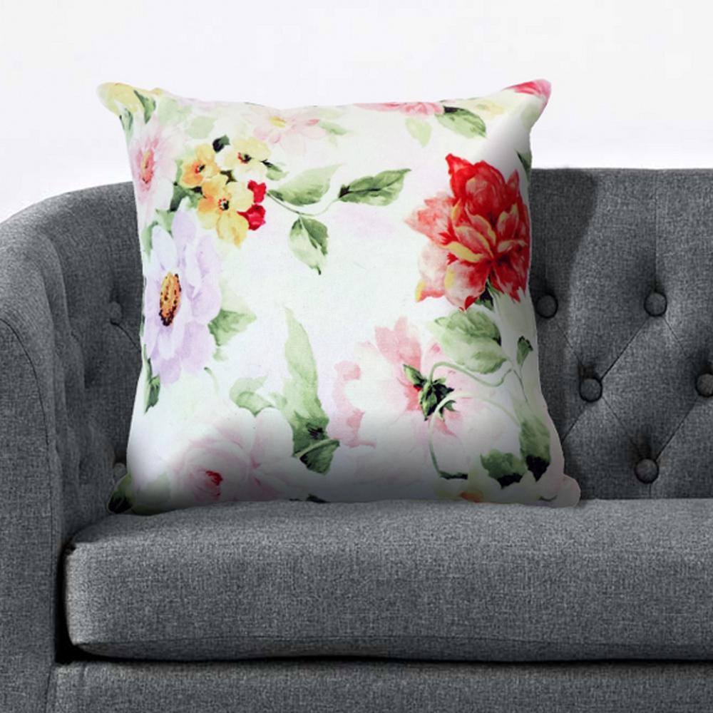 bright floral pillows