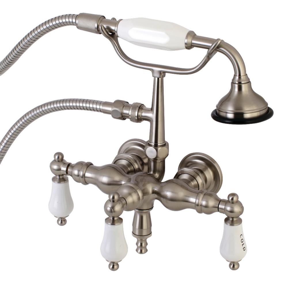 Kingston Brass Vintage 33/8 in. Center 3Handle Claw Foot Tub Faucet