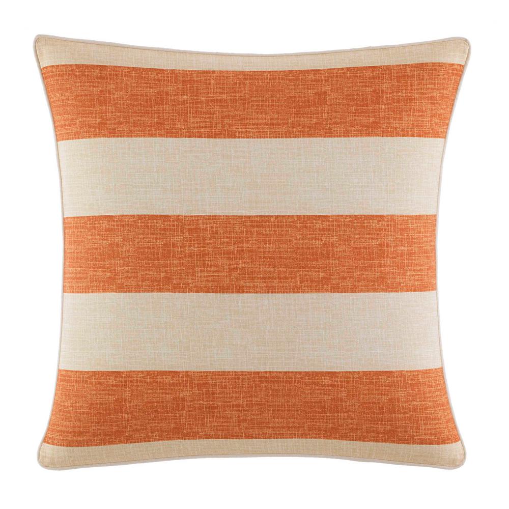 Tommy Bahama Tommy Bahama Palmiers Orange Striped Polyester 18 In