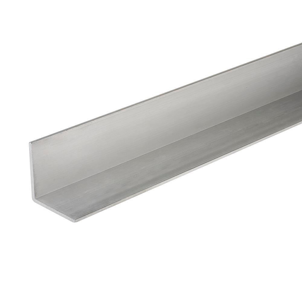 Everbilt 48 in. x 1 in. x 1/8 in. Aluminum Angle Bar801707 The Home