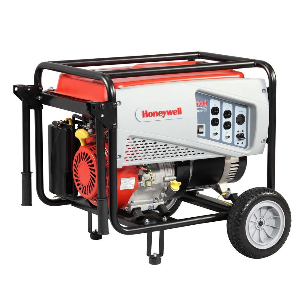 Honeywell 5,500-Watt Gas Powered Portable Generator-6036 - The Home Depot