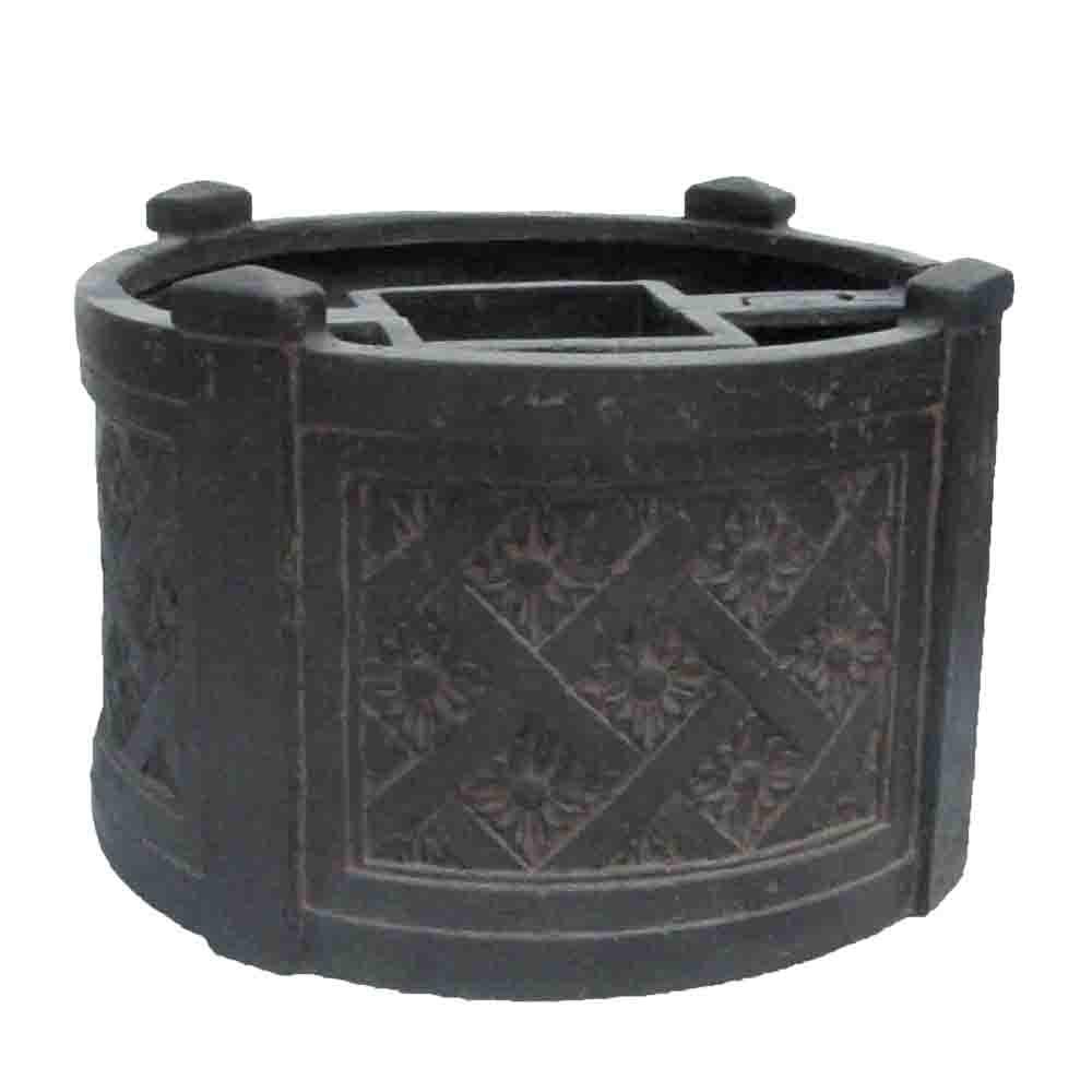 Mpg 18 In Dia Charcoal Cast Stone Mailbox Planter Pf6122ac The Dia Charcoal Cast Stone Mailbox Planter Pf6122ac The Home Depot