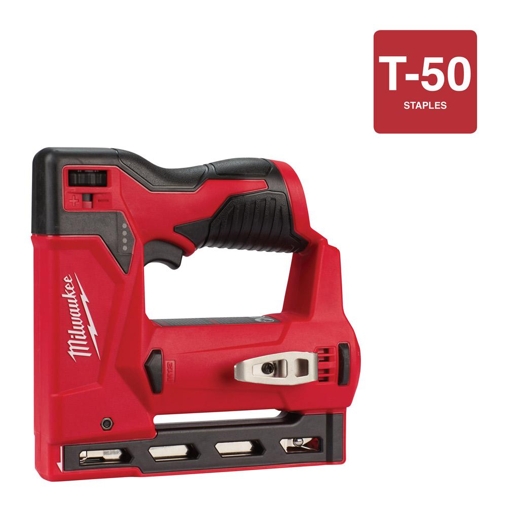 Milwaukee Crown Stapler Gun 3/8 in. 12V LithiumIon Dry fire lockout