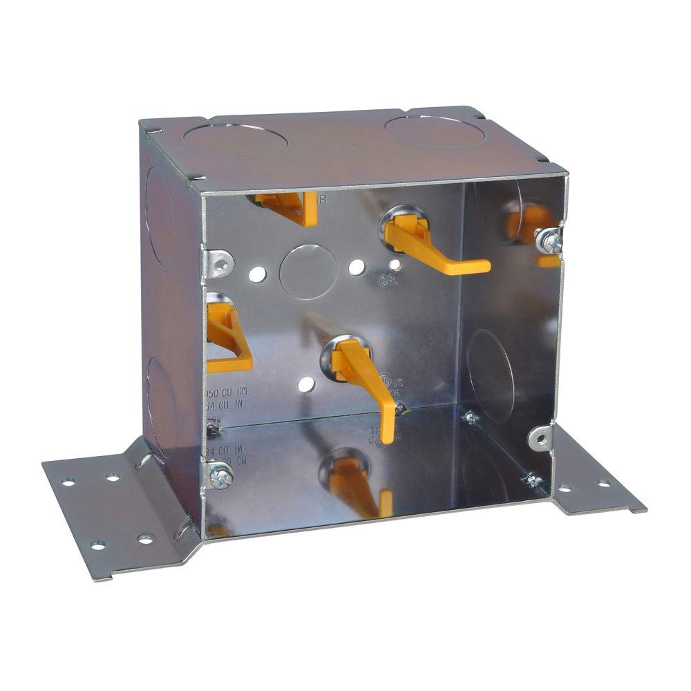 5 inch Steel Square Box with Cable Manufacturer Posts and CV Bracket (Case of...