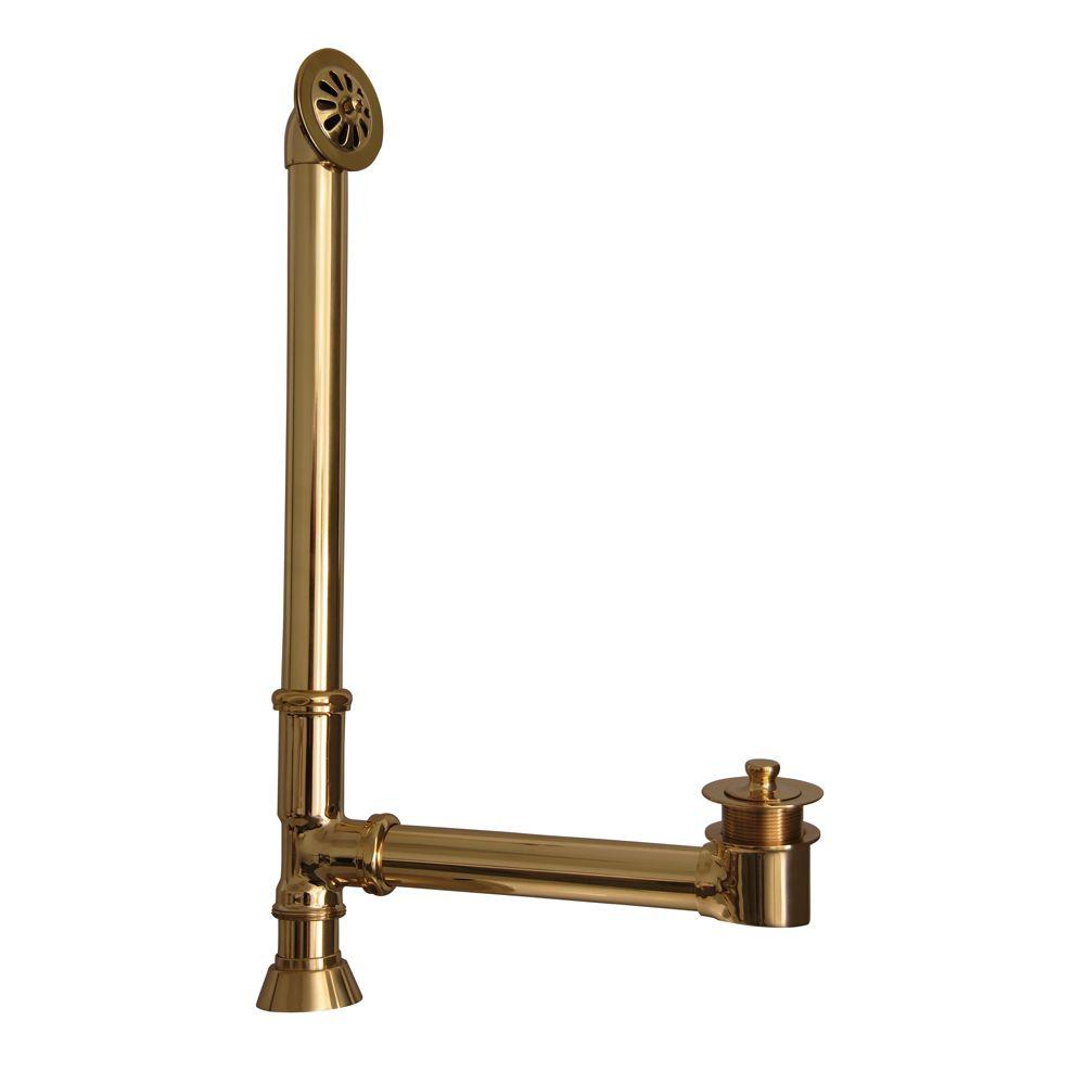 Leg Tub Drain with TwistandLift Stopper in Polished Brass5599PB