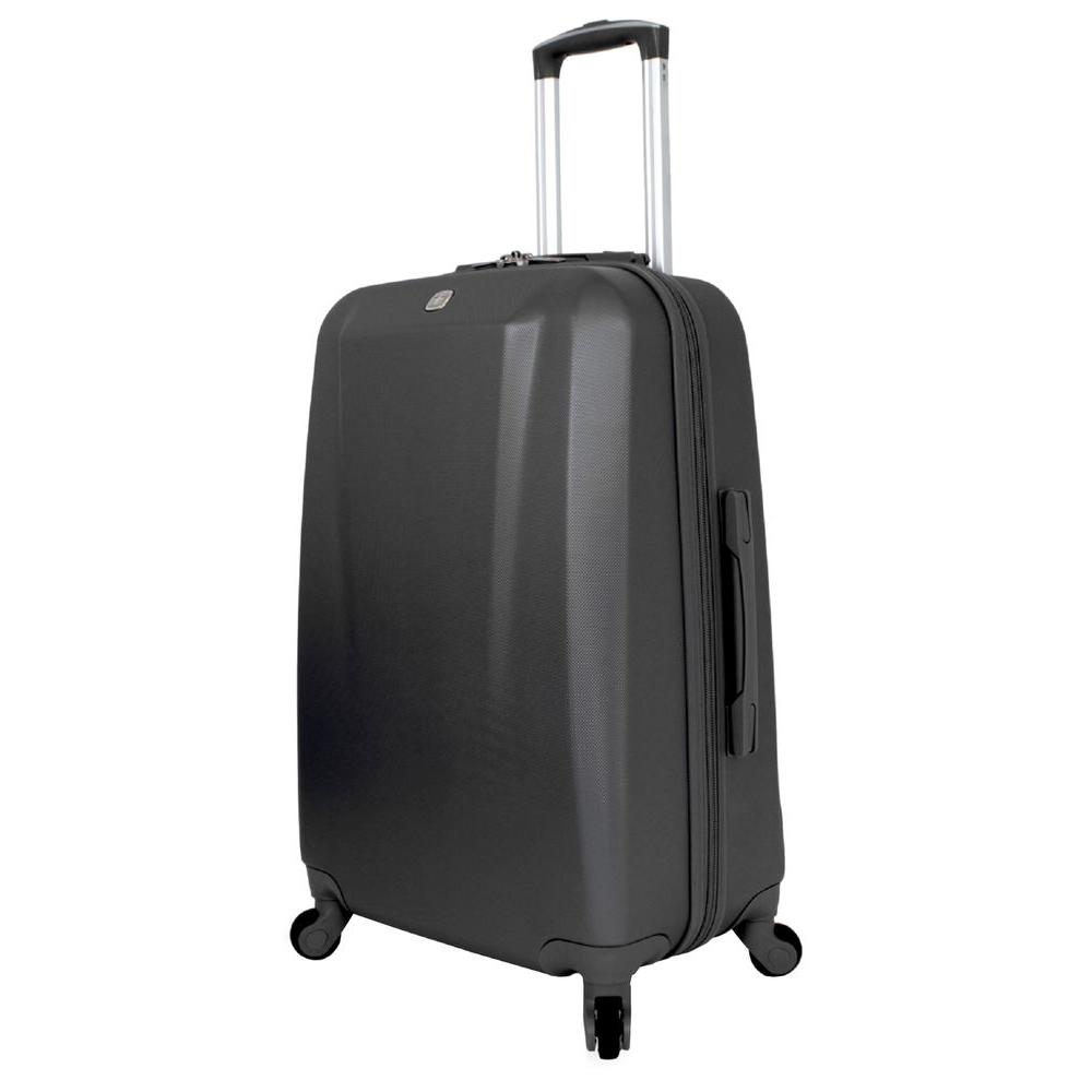 UPC 721427003060 product image for SWISSGEAR 24 in. Upright Hardside Spinner Suitcase in Black | upcitemdb.com