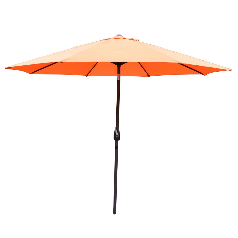 Unbranded 9 Ft Tilt Patio Umbrella In Orange Hd4005 Or Bn The Home Depot