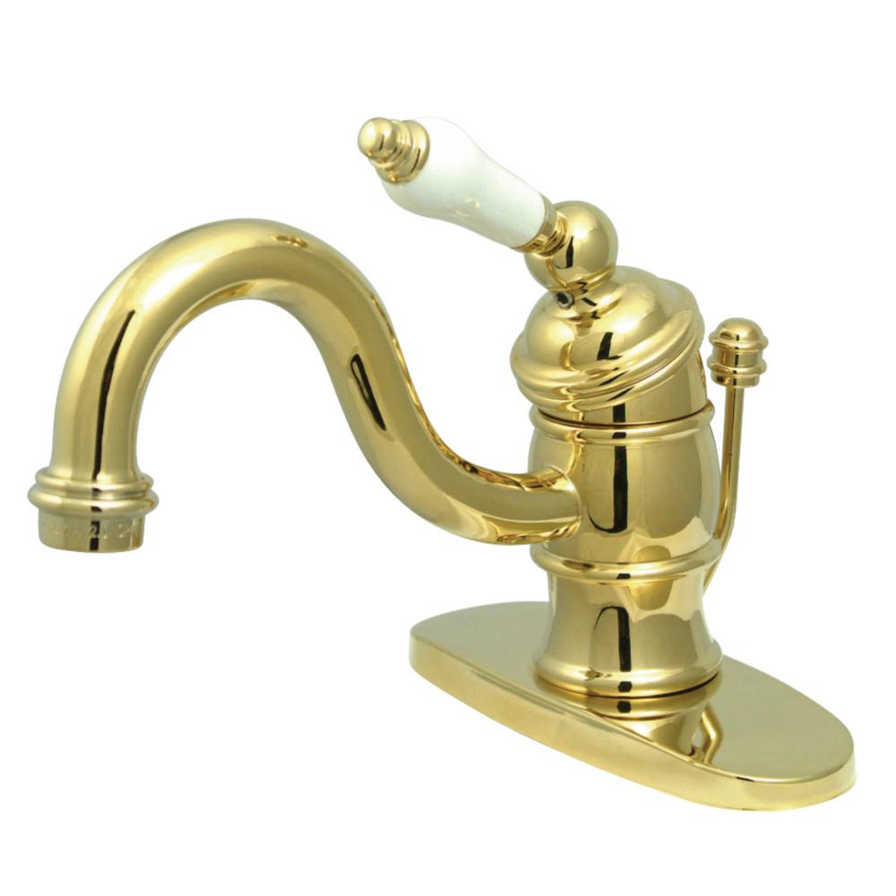 Kingston Brass Victorian Single Hole SingleHandle Bathroom Faucet in