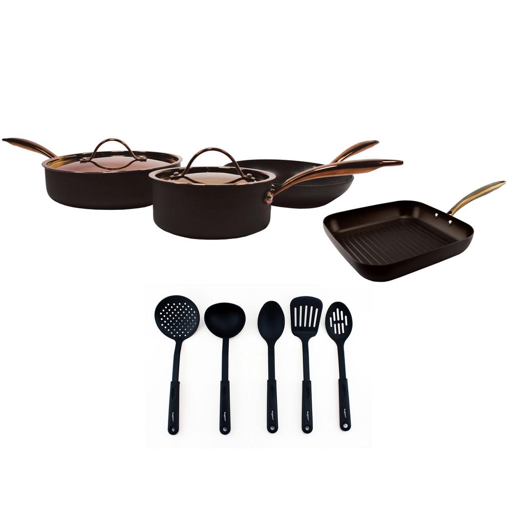 BergHOFF Ouro 11-Piece Black Cookware Set by BergHOFF
