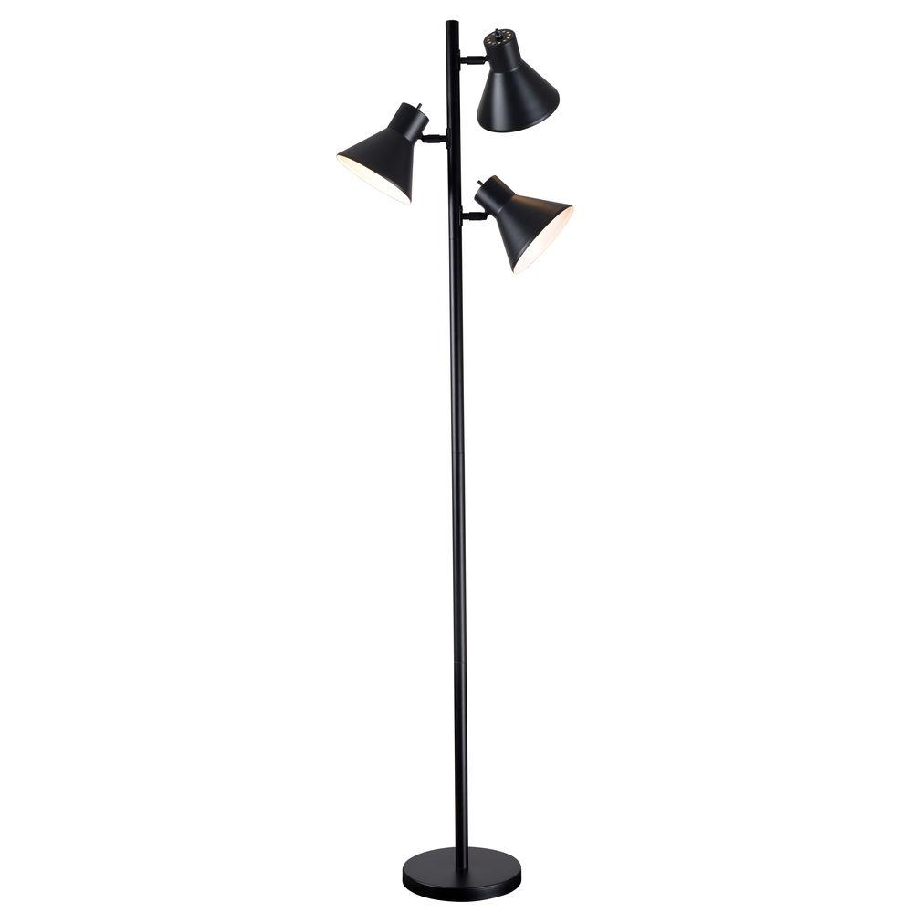 Kenroy Home Ash 64 In Black Tree Lamp 32838bl The Depot Kenroy Home Ash 64 In Black Tree Lamp Brings 3 Lights