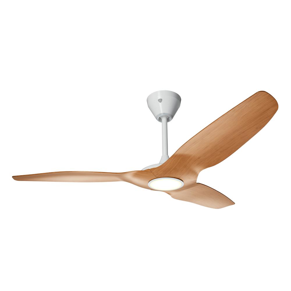 Big Ass Fans Haiku L 52 In Integrated Led Indoor Caramel White Smart Ceiling Fan With Remote Control Works With Alexa L3127 X5 Pw 00 02 E F533 S34 V03 The Home Depot