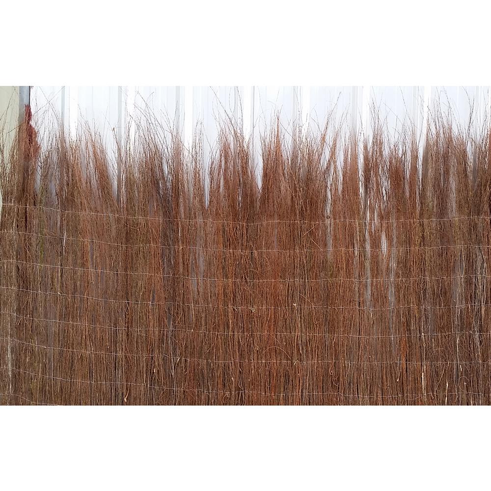 Master Garden Products 42 In H Untrimmed Natural Heather Brushwood Fence Hf 4 Ut The Home Depot