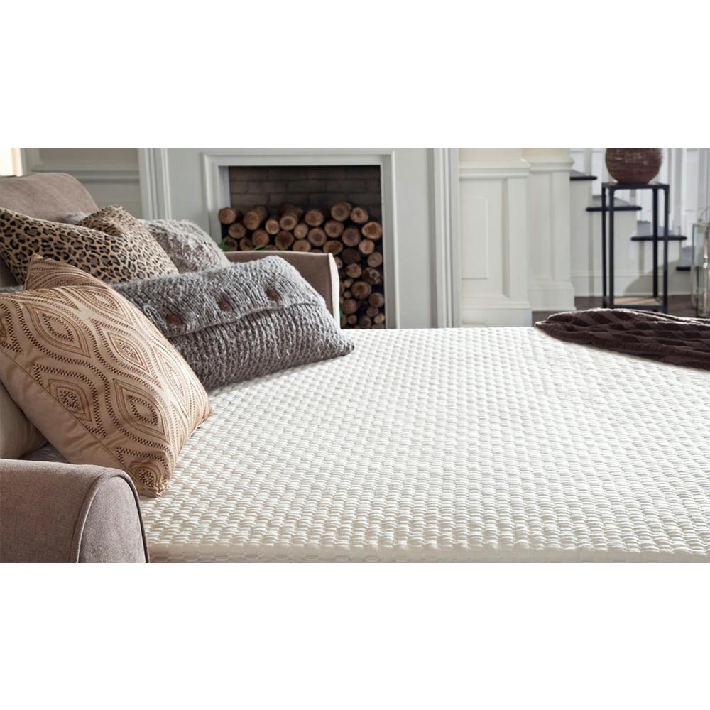 Plushbeds Slice Of Heaven Twin Wide 4 5 In Memory Foam Sofa