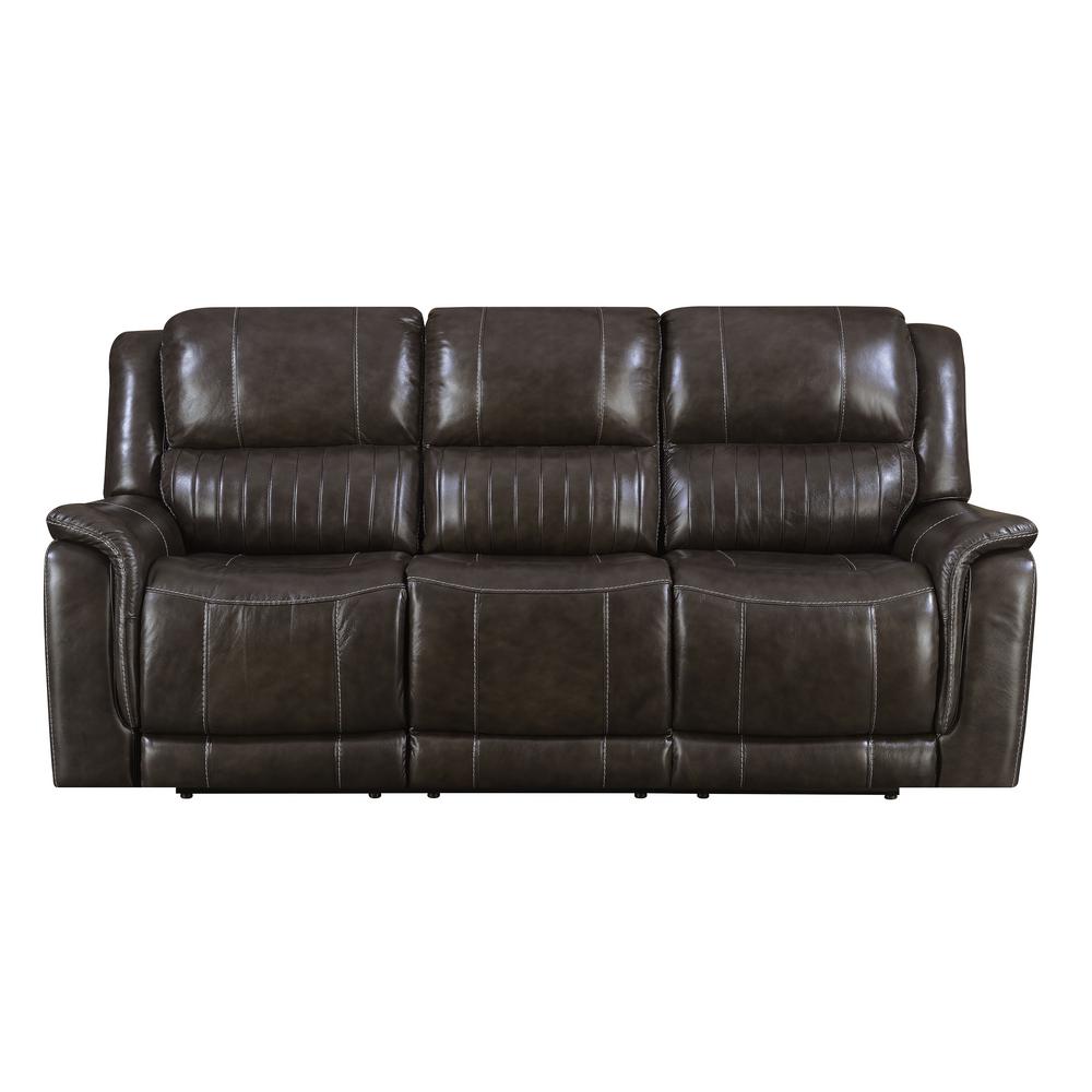 Brown Hearst Reclining Sofa With Headrests A440u 405 727 Brown Hearst Reclining Sofa With Headrests