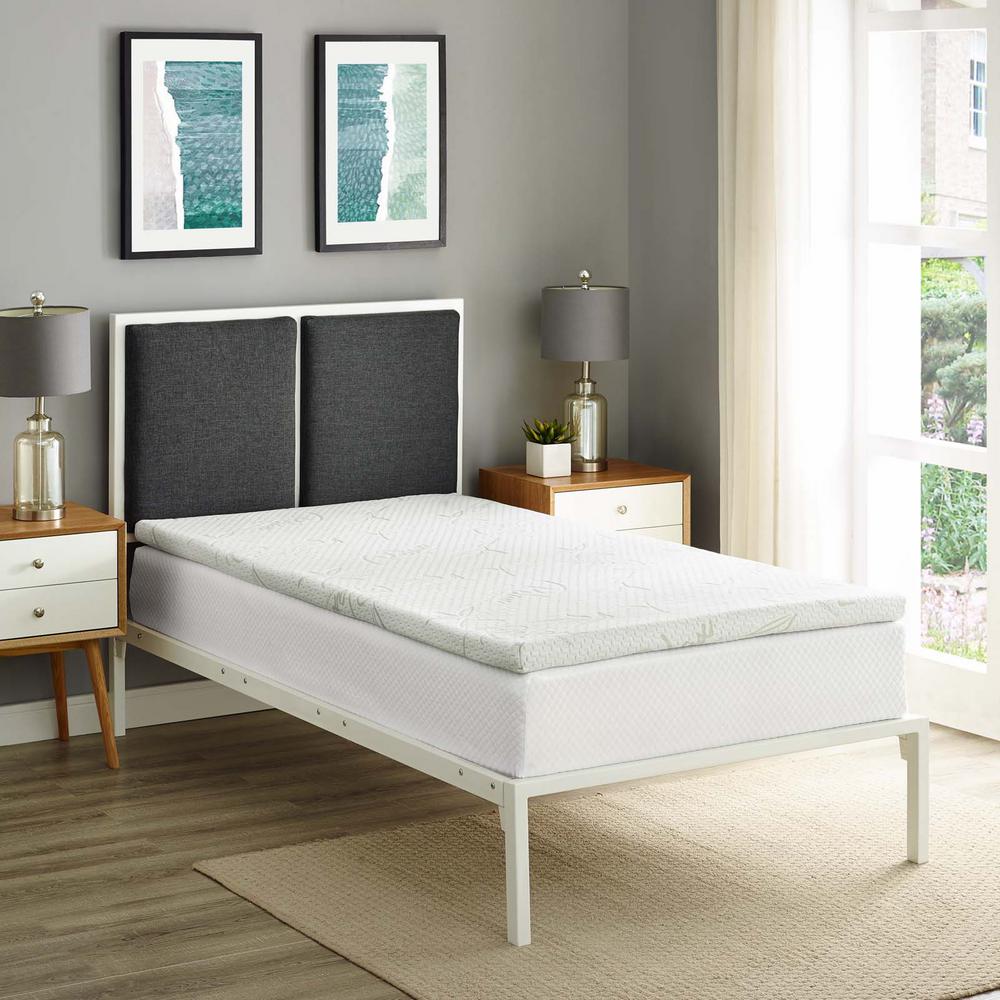 Lucid 2 in. California King Foam Mattress TopperLU20CK20RT The Home