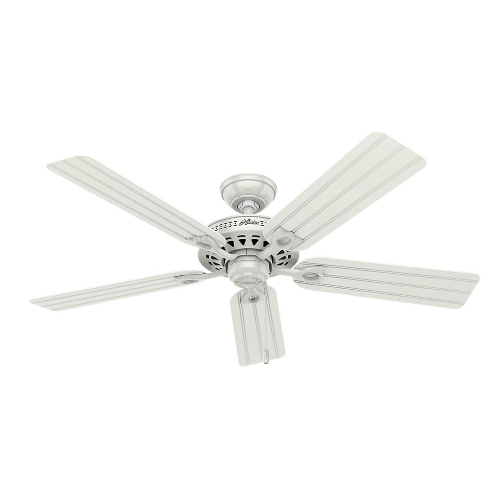 Hunter Beachcomber 52 in. Indoor White Ceiling Fan with Light Kit