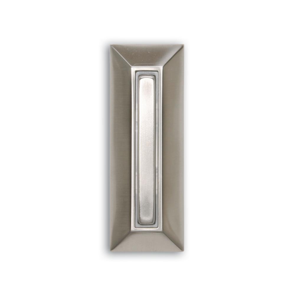 Heath Zenith Wired Lighted Door Bell Push Button, Nickel by Heath Zenith