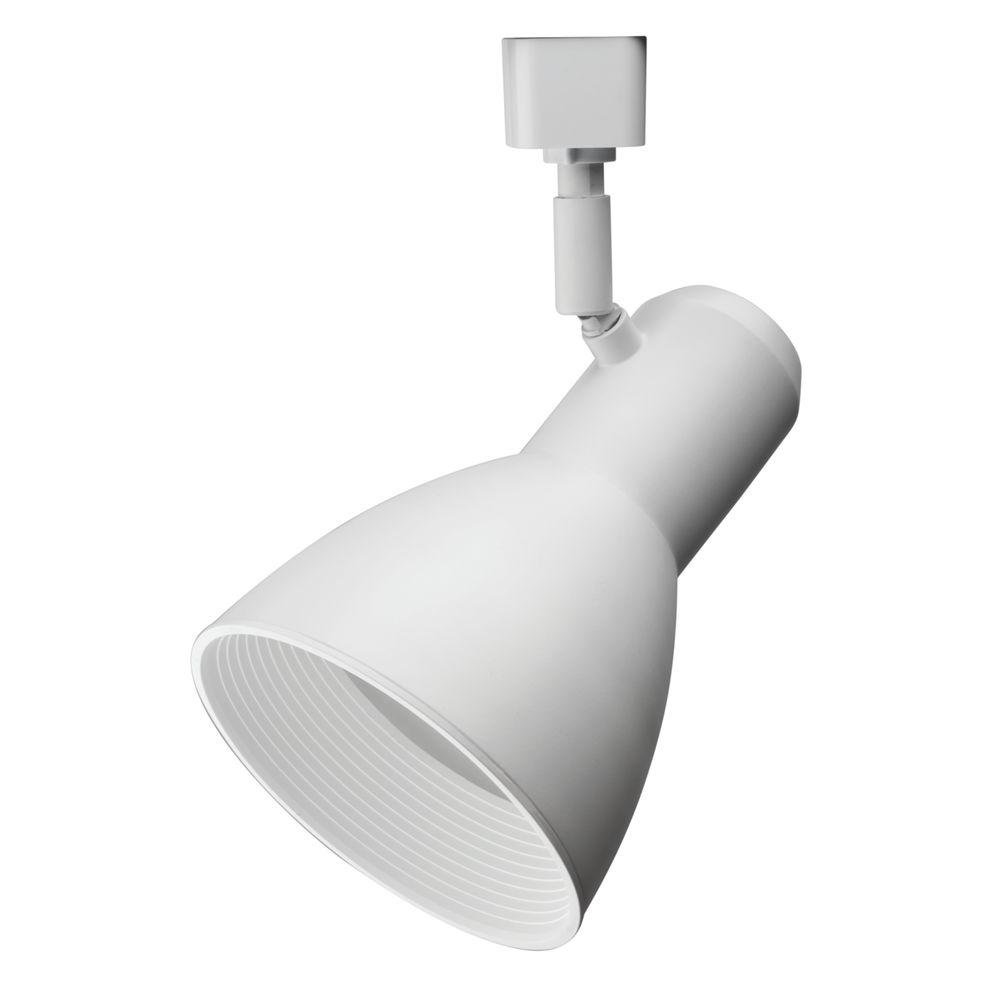 Track Lighting The Home Depot Step Baffle 1 Light White Track Lighting