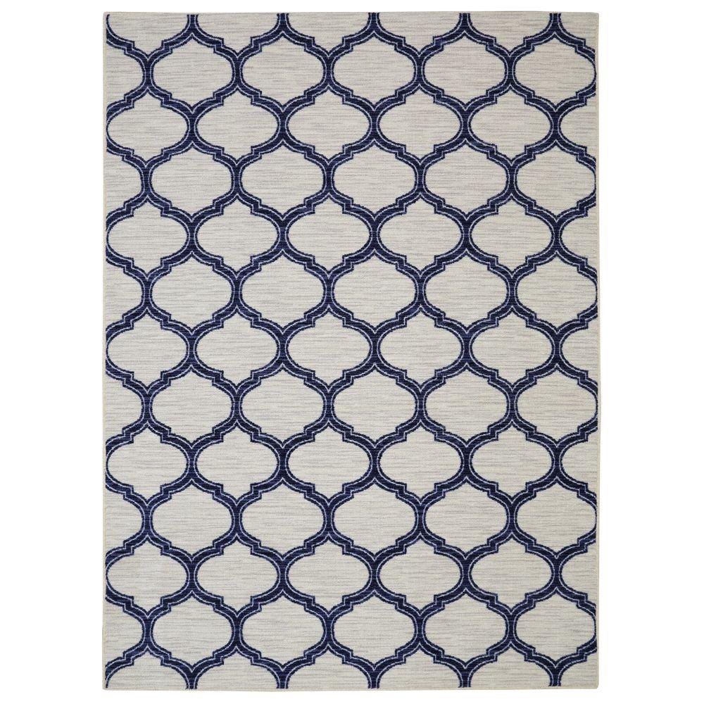 Mohawk Home Glenn Navy 5 ft. x 8 ft. Area Rug478025 The Home Depot
