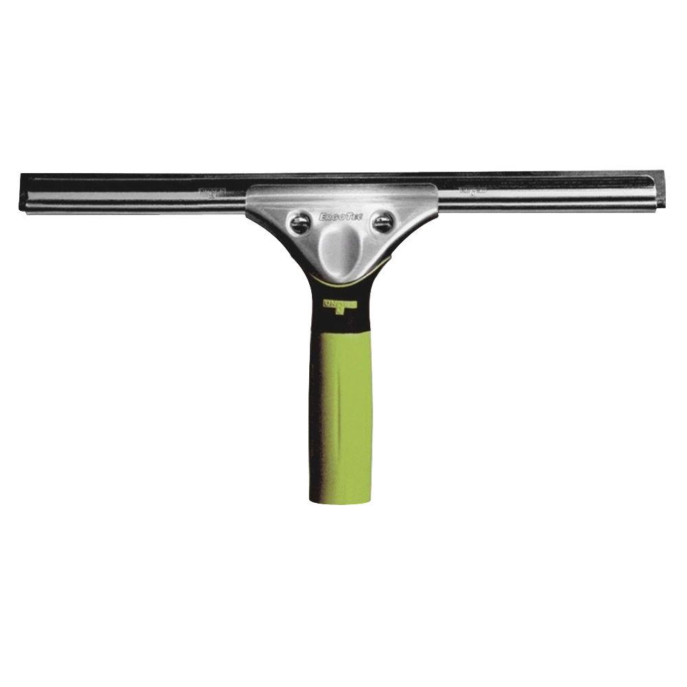 Unger 12 in. Stainless Steel Window Squeegee with Rubber Grip and Bonus