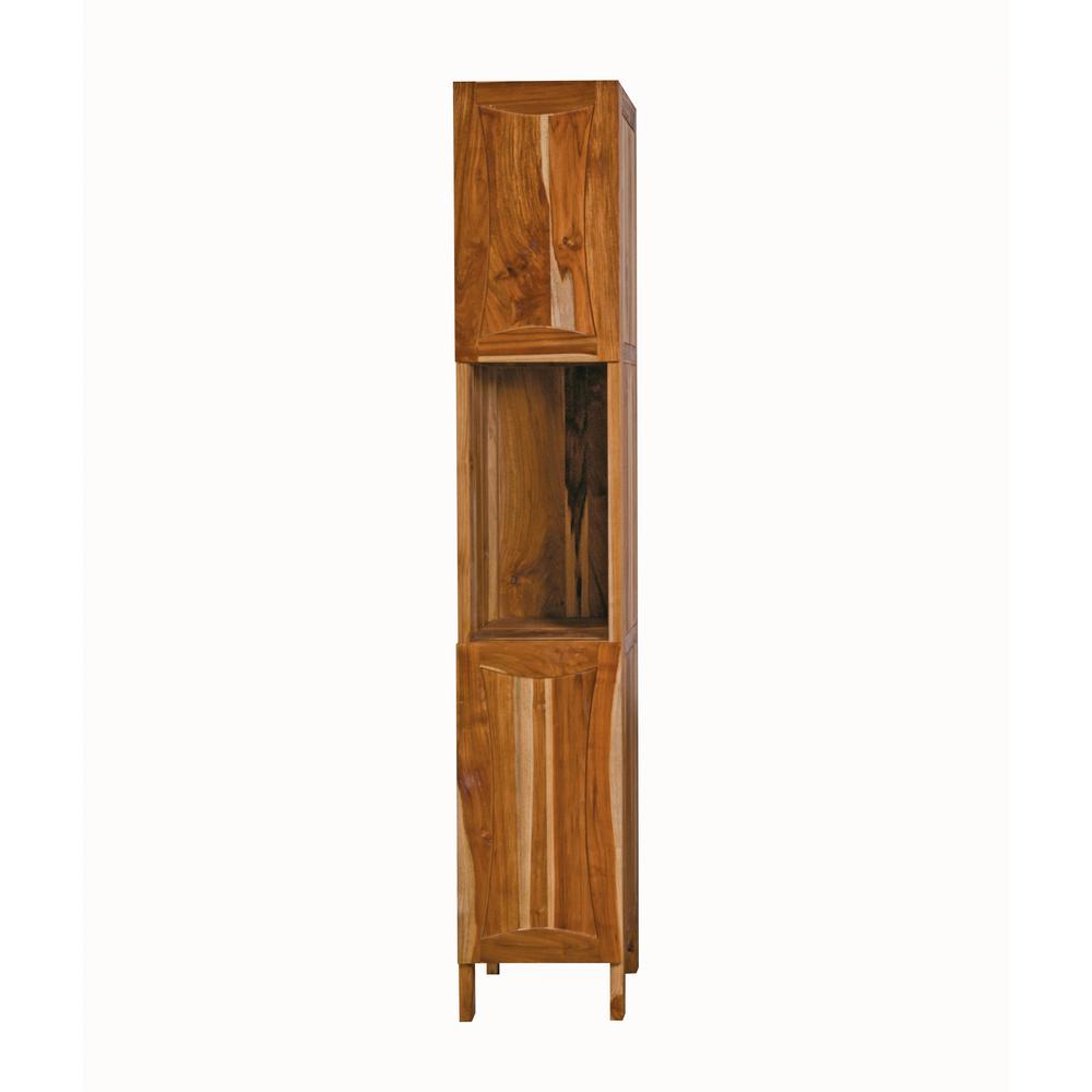 Teak Bathroom Cabinets Storage Bath The Home Depot