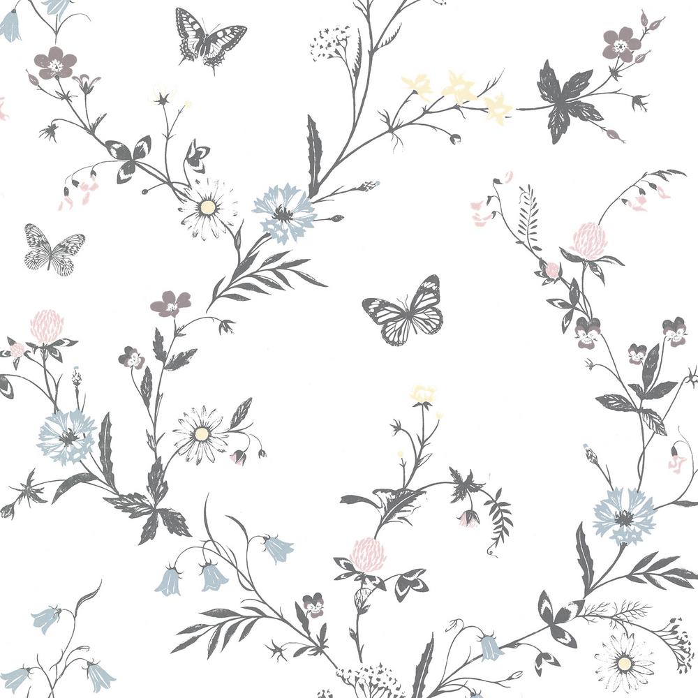 Jamie White Botanical Wallpaper Sample
