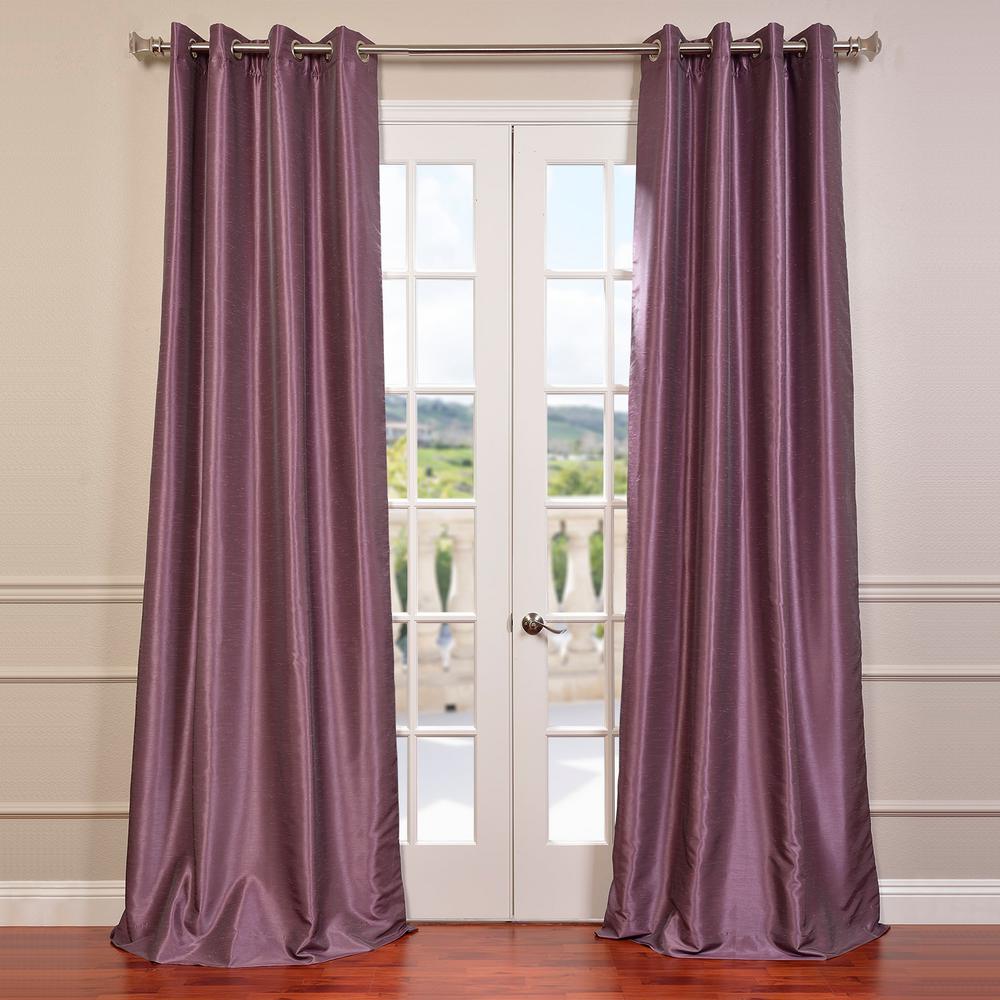 Exclusive Fabrics Furnishings Smokey Plum Purple Grommet