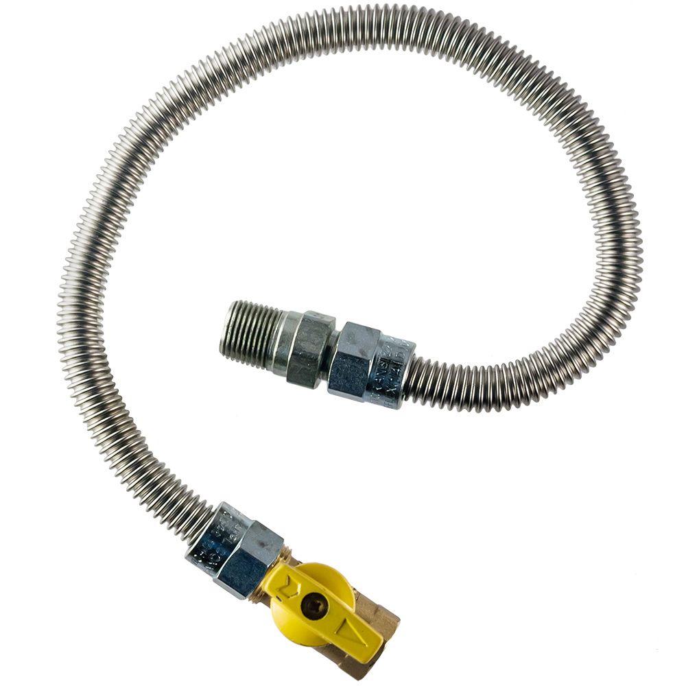 HomeFlex Heater Connector 3//8MIP x 1//2 FIP Gas Valve x 12 HFHC-7K-12