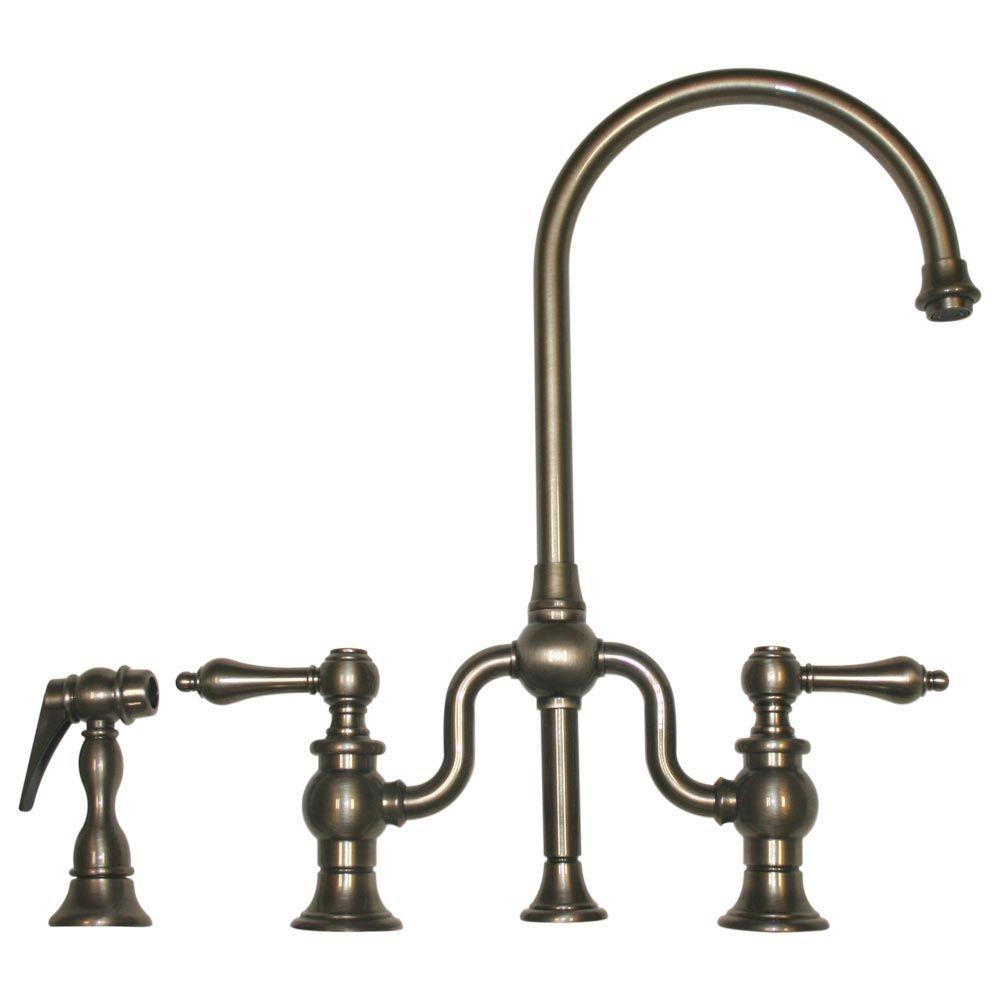 Whitehaus Collection Twisthaus 2-Handle Standard Kitchen Faucet with ...