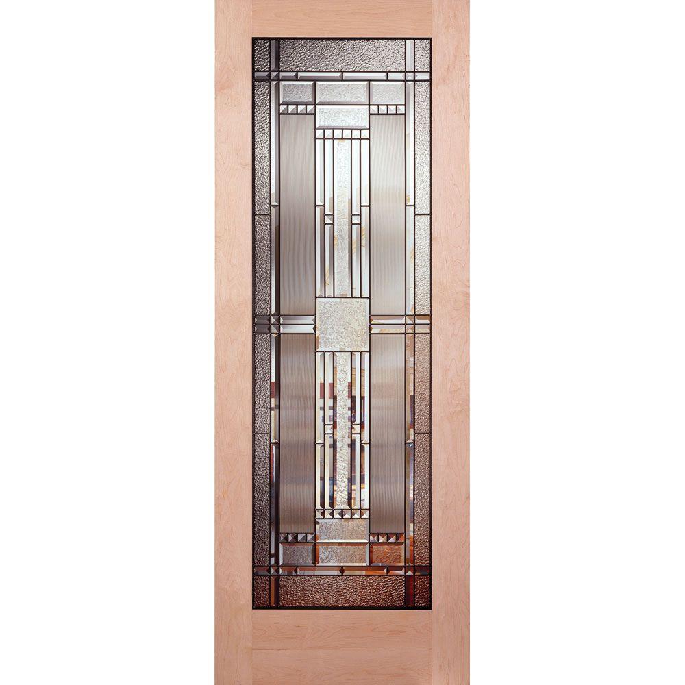 Feather River Doors 36 In X 80 In 1 Lite Unfinished Maple