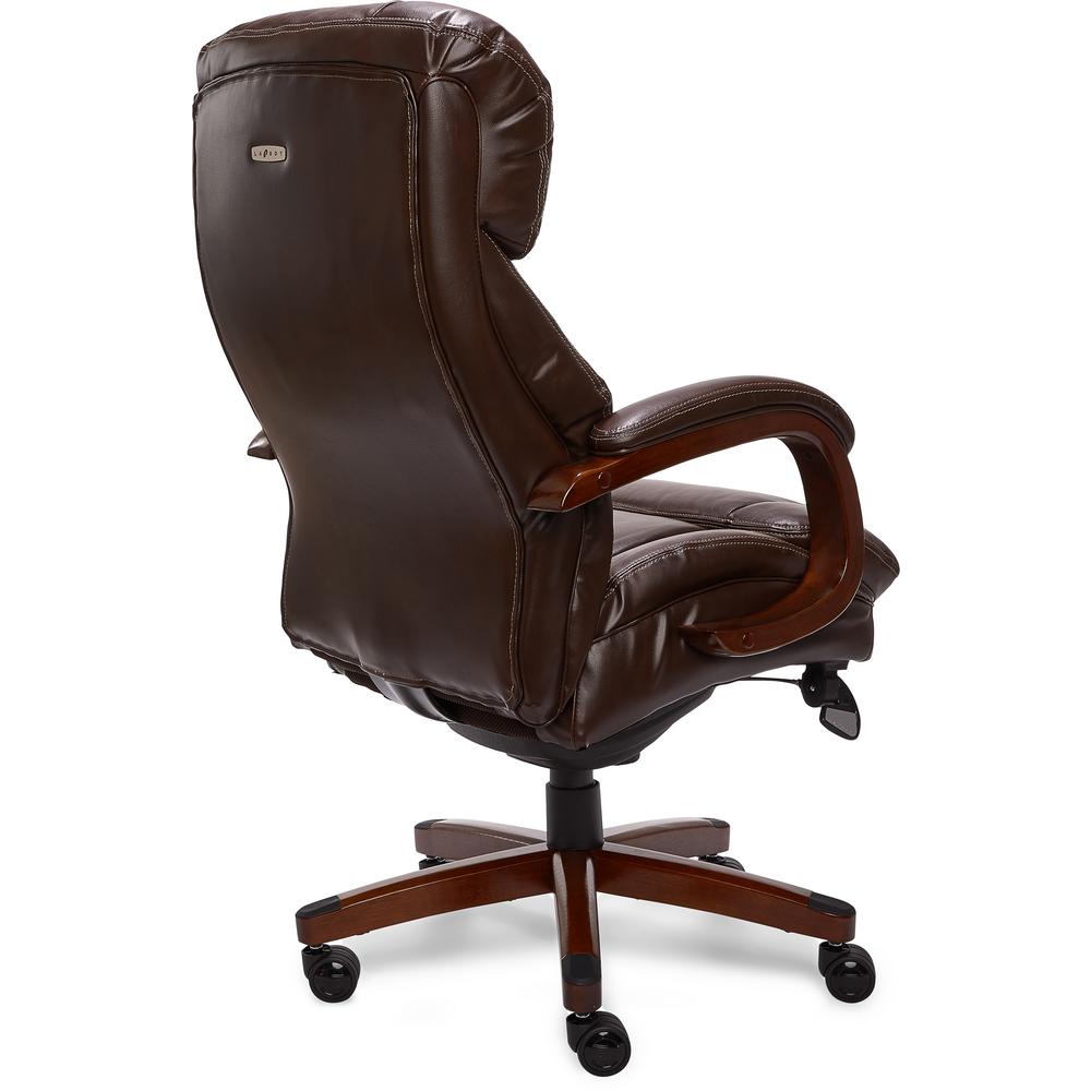 La Z Boy Fairmont Biscuit Brown Bonded Leather Executive Office Chair 44940 The Home Depot