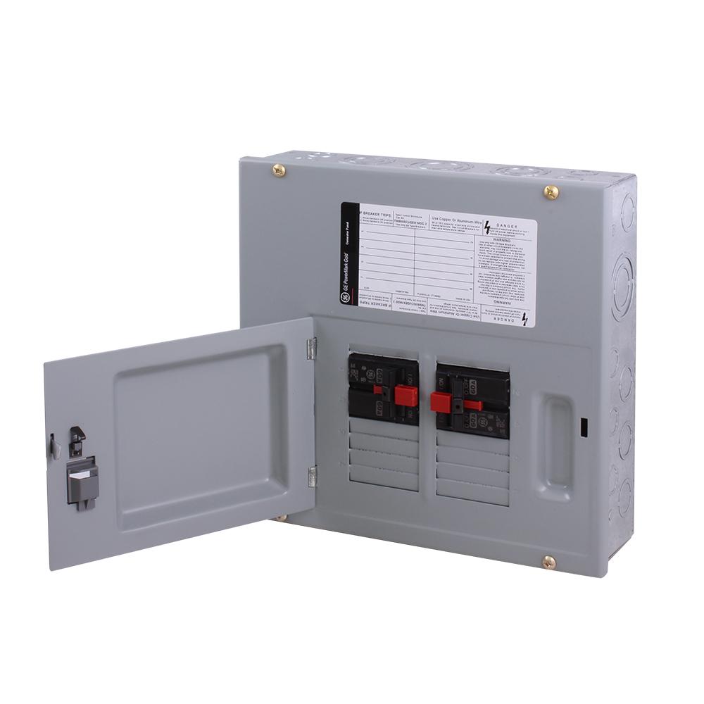 GE 60 Amp 8- Space 120/240V Single Phase 3 Wire NEMA 3R Generator Panel ...