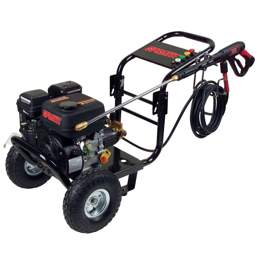 SPRAYIT SP-54002 2500-psi 2.4-GPM Portable Cold Water Gas Pressure Washer by SPRAYIT