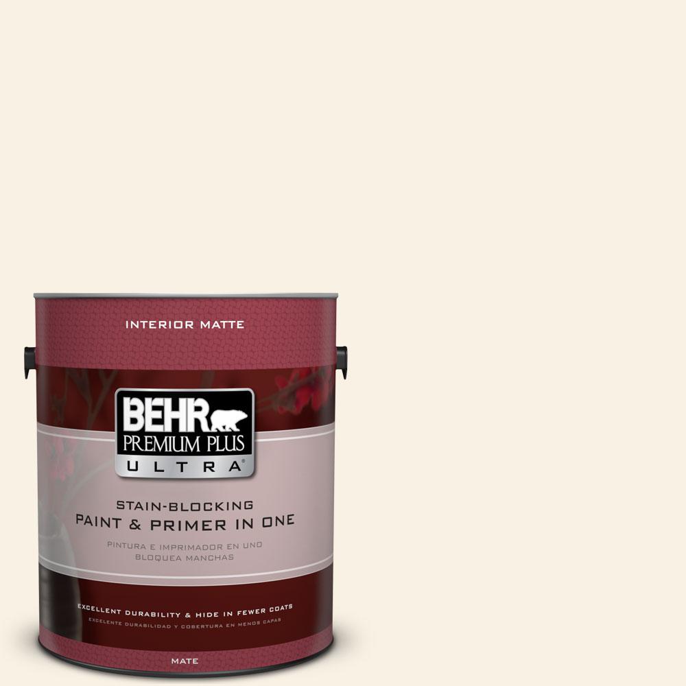 Behr Premium Plus Ultra 1 Gal W D 710 Creamy White Matte Interior Behr Premium Plus Ultra 1 Gal W D 710 Creamy White Matte Interior Paint