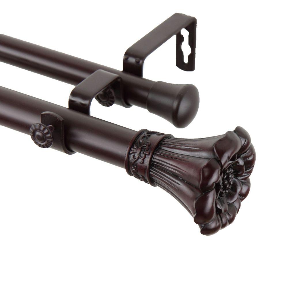 Rod Desyne 66 In 120 1 Blossom Double Curtain Set Rod Desyne 66 In 120 1 Blossom Double Curtain Set Gany