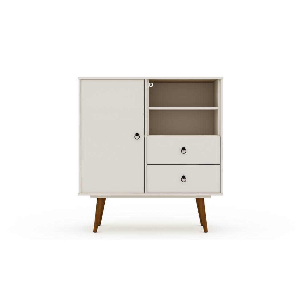 Luxor 2 Drawer Off White Montauk Mid Century Modern Dresser