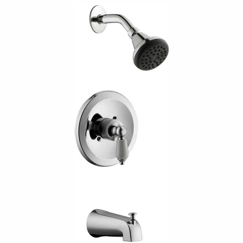 Glacier Bay Teapot Single Handle Tub And Shower Faucet In Chrome